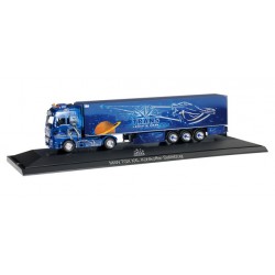 * Herpa Trucks 121705  MAN TGX XXL refrigerated box semitrailer "Trio-Trans"