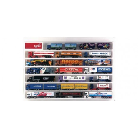 * Herpa Display 029254  Truck showcase (white), European lenght (25.4 in. x 17.7 in. x 1.4 in.)