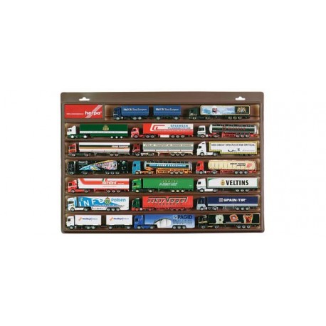 * Herpa Display 029261  Truck showcase (brown), European length (25.4 in. x 17.7 in. x 1.4 in.)
