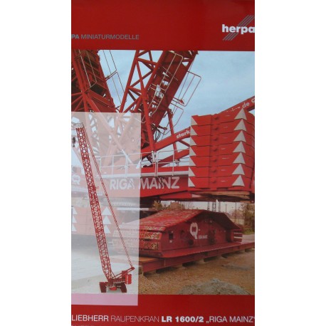 * Herpa Contruction 304566  Liebherr LR 1600/2 crawler crane "Riga Mainz"
