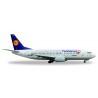 * Herpa Wings 562546  Lufthansa Boeing 737-300 inkl. Stand “Fanhansa”