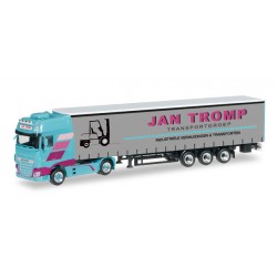* Herpa Trucks 306607  DAF XF SSC Euro 6 curtain canvas semitrailer "Jan Tromp (NL)