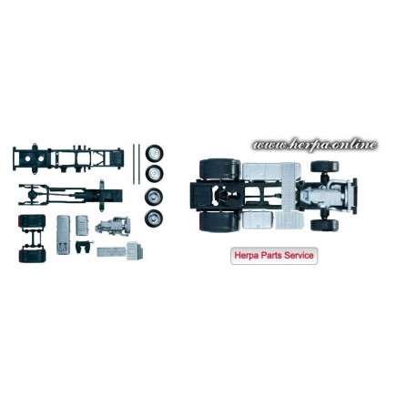 * Herpa Spare Parts 083652  Mercedes-Benz Actros 2011 chassis for tractor Content: 2 pcs