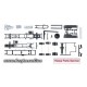 * Herpa Spare Parts 084277  chassis for tractor Mercedes-Benz Actros with roll-off kinematics Content: 2 pieces