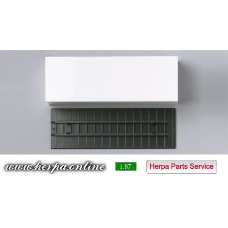 * Herpa Spare Parts 080439  Beverage box with base plate (7,45m) Content: 2 pieces