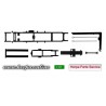 * Herpa Spare Parts 084314  Roll-off kinematics for all truck chassis Content: 2 pieces