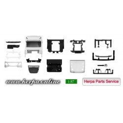 * Herpa Spare Parts 084598  Drivers cab DAF XF SSC Euro 6 without deflector and roof Spoiler Content: 2 pieces