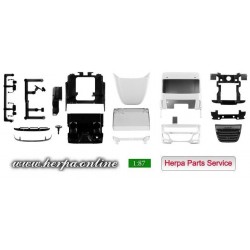 * Herpa Spare Parts 084581  Drivers cab DAF XF SC Euro 6 with deflector and roof Spoiler Content: 2 pieces